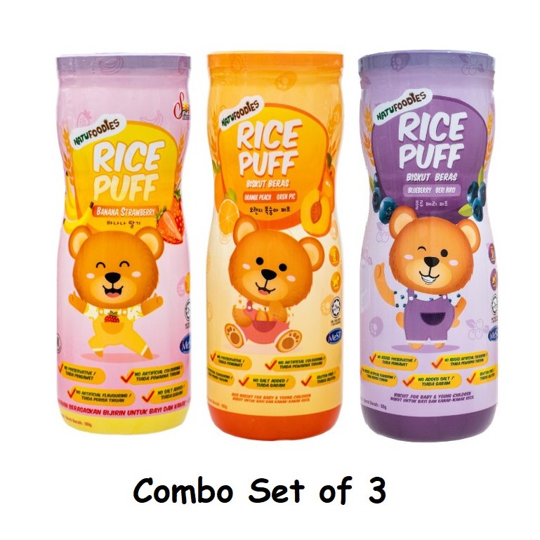 Pack of 3) Natufoodies Rice Puff (60g) Shopee Malaysia