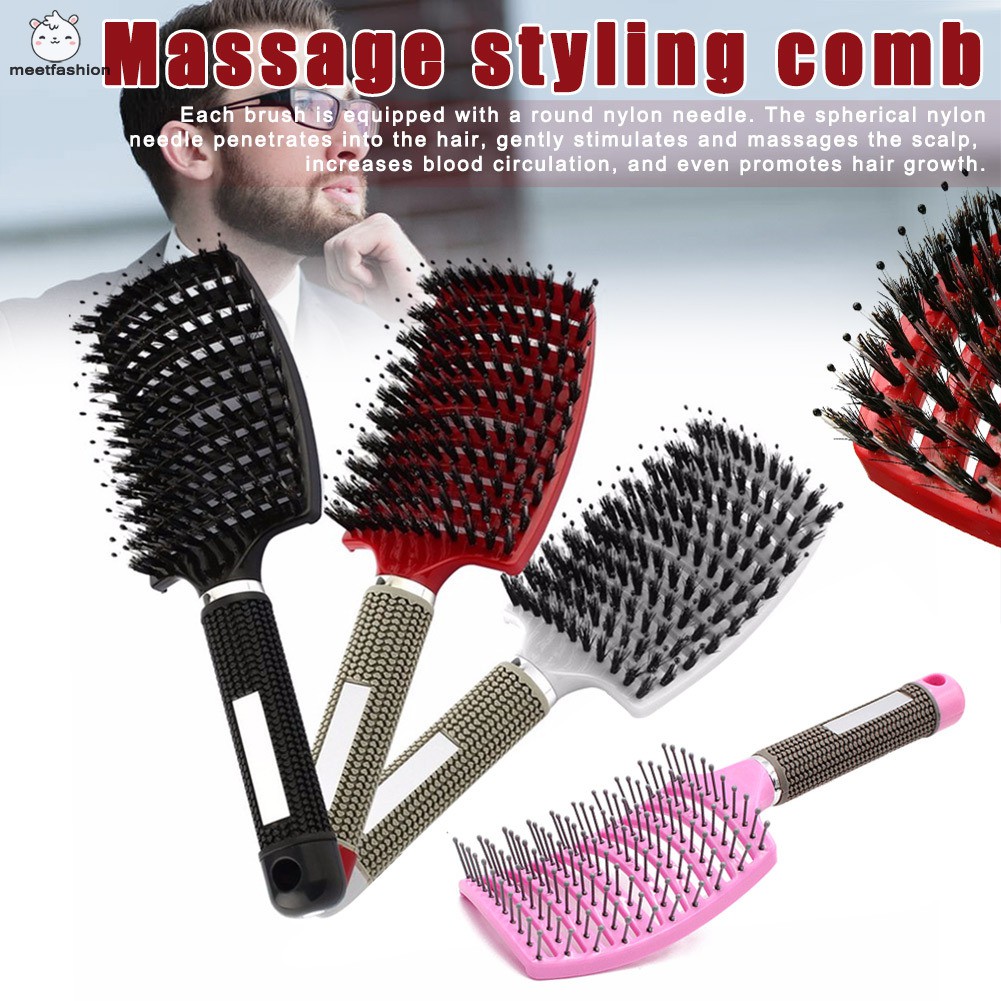 Family Bristle Hair Brush Detangler Comb Styling Tool For Long