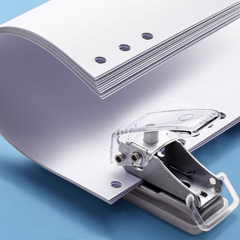 Single Handheld Hole Puncher, Small Punch, Transparent Hole Puncher, 6