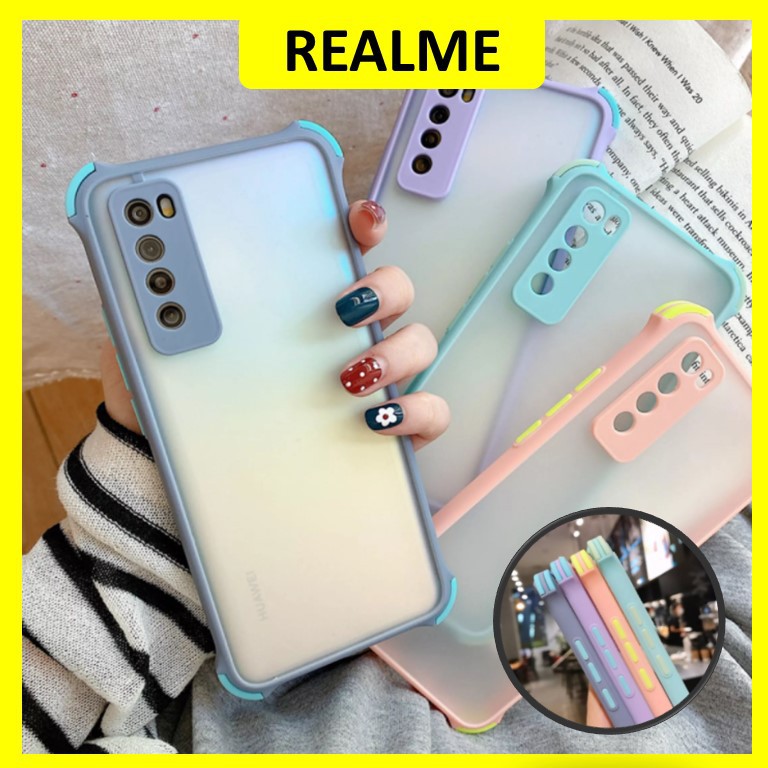 (MACARON Matte Case) REALME C11 C12 C15 5 5I 5S 6I 7 7I 7PRO C3 6 6PRO