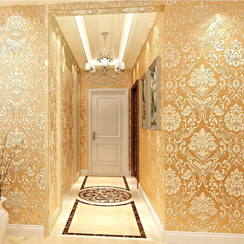 10m Luxury 3d Wallpaper Home Modern Wallpaper Livingroom Bedroom Wall Rolls Shopee Malaysia