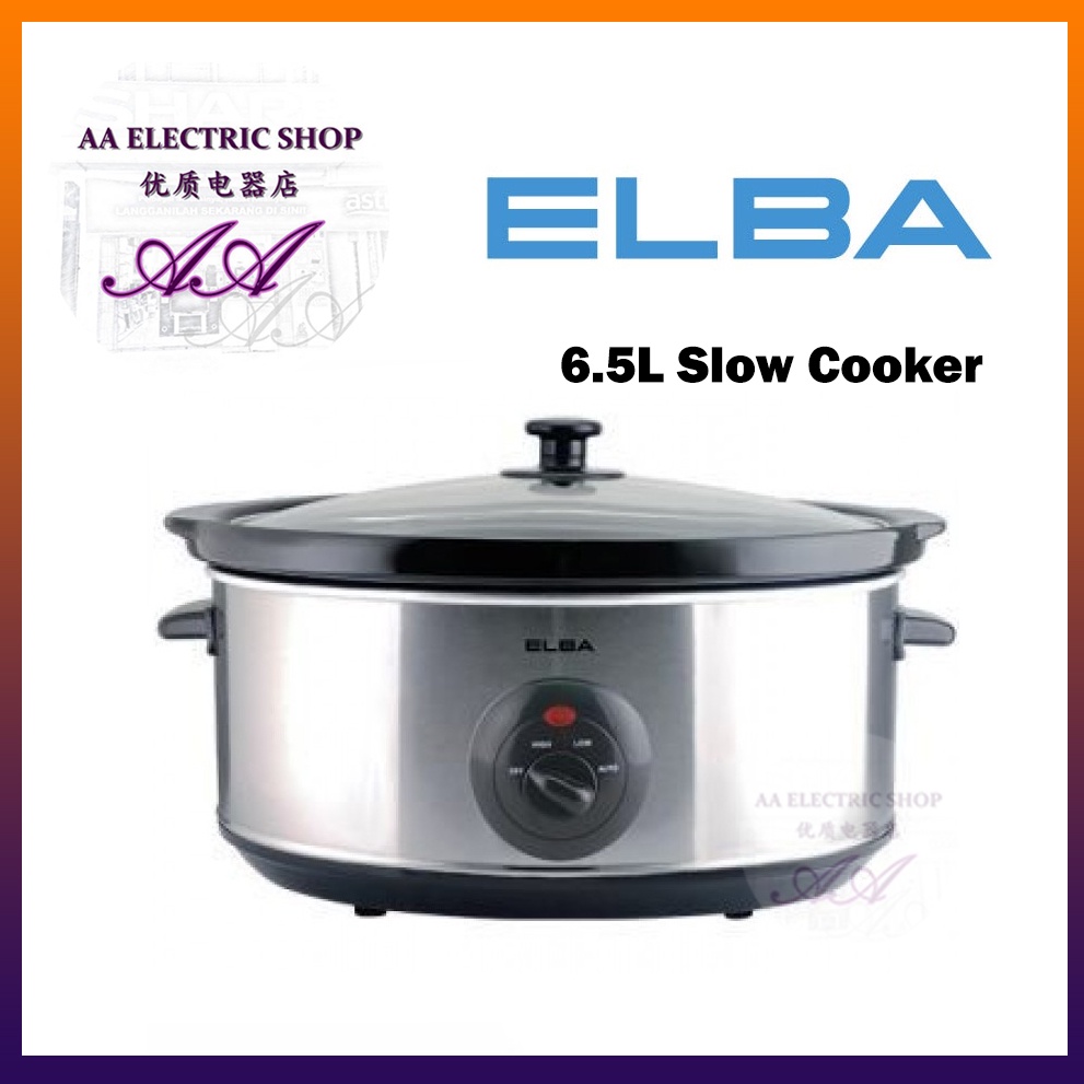 ESCO-D6538(BK) ELBA 6.5L Slow Cooker/ESCOD6538/periuk perlahan/慢炖锅