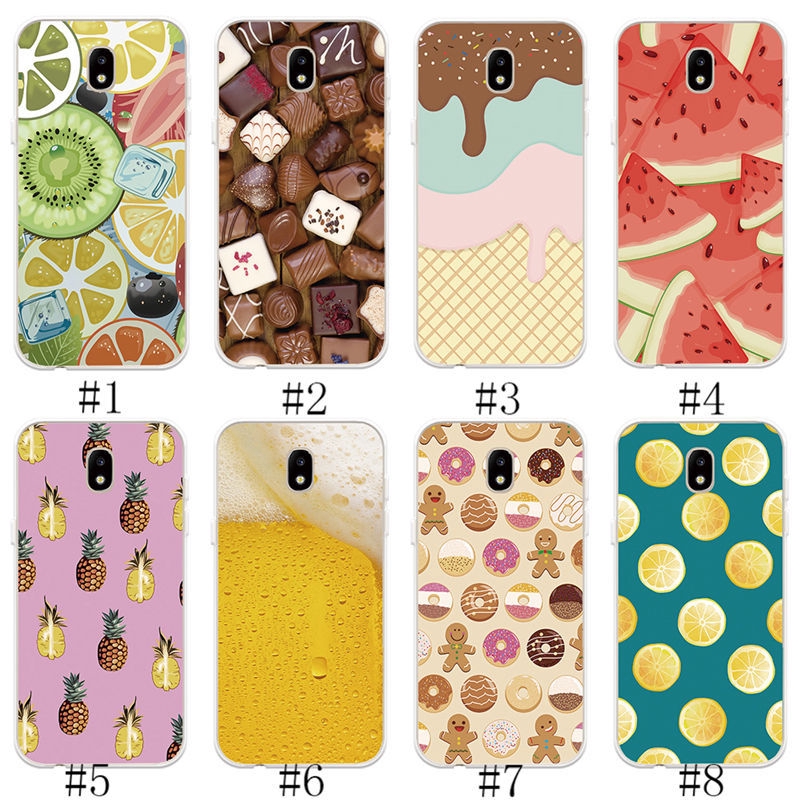 Samsung Galaxy J3 Pro J5 Pro J7 Pro 17 Phone Case Cover Fruit Chocolate Print Soft Tpu Casing Shopee Malaysia