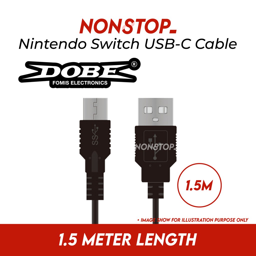 Dobe Nintendo Switch Switch Lite Usb Type C Portable 1 5meter Cable Usb C Shopee Malaysia