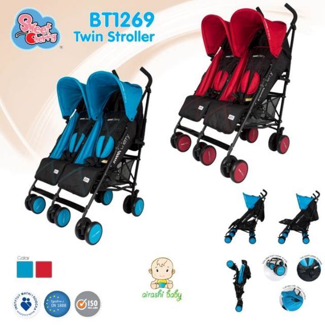 sweet cherry twin stroller