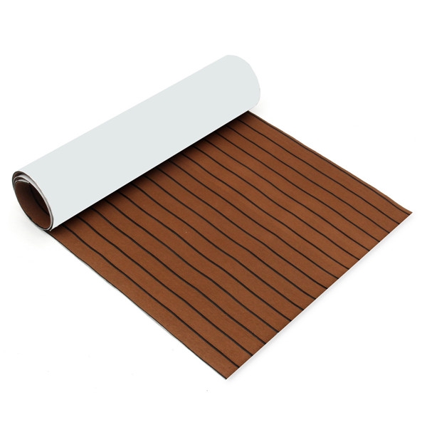 35x94 Eva Foam Brown Teak Mat Marine Boat Deck Flooring Carpet