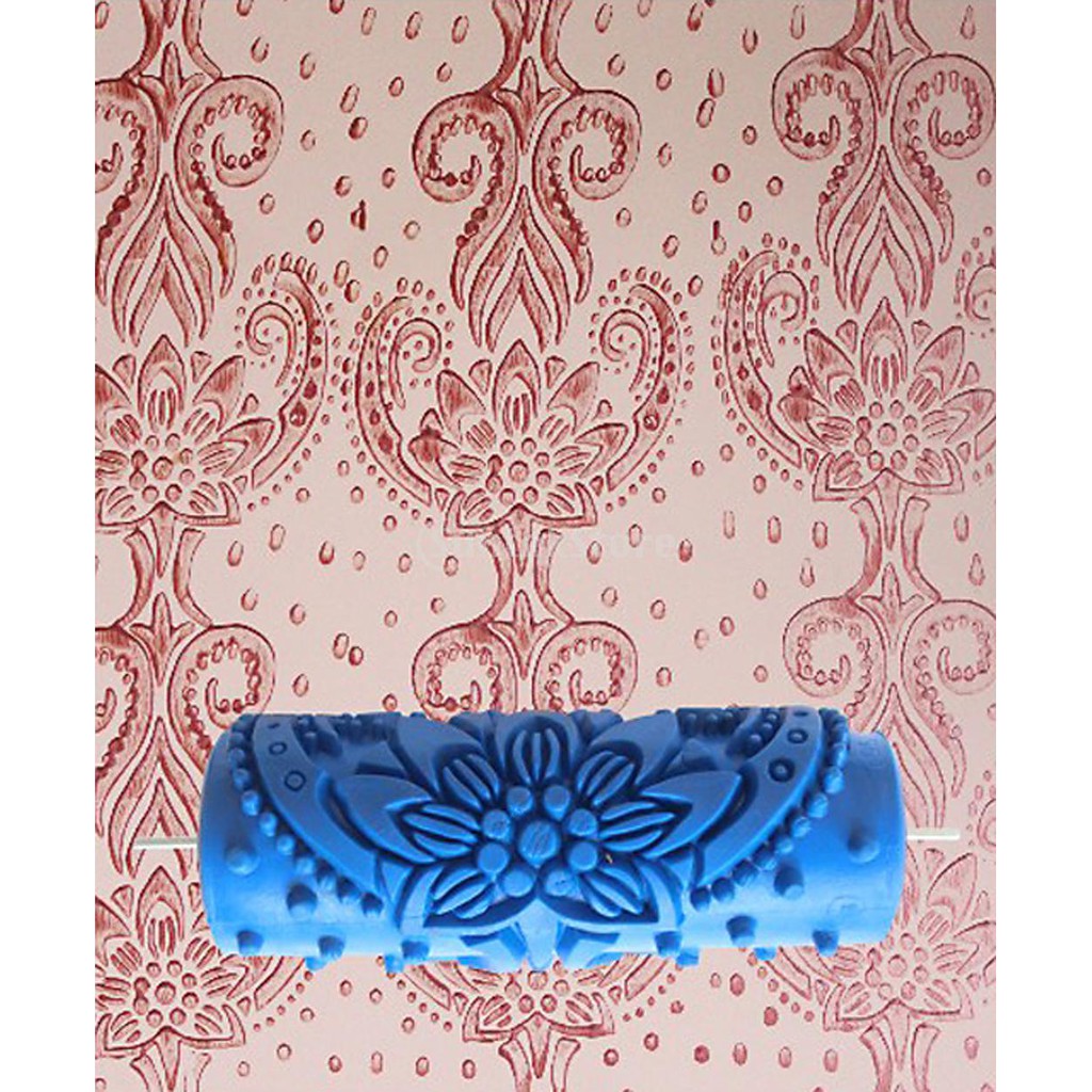 15cm Flower Embossed Painting Roller Tool For Diy Wall Decoration
