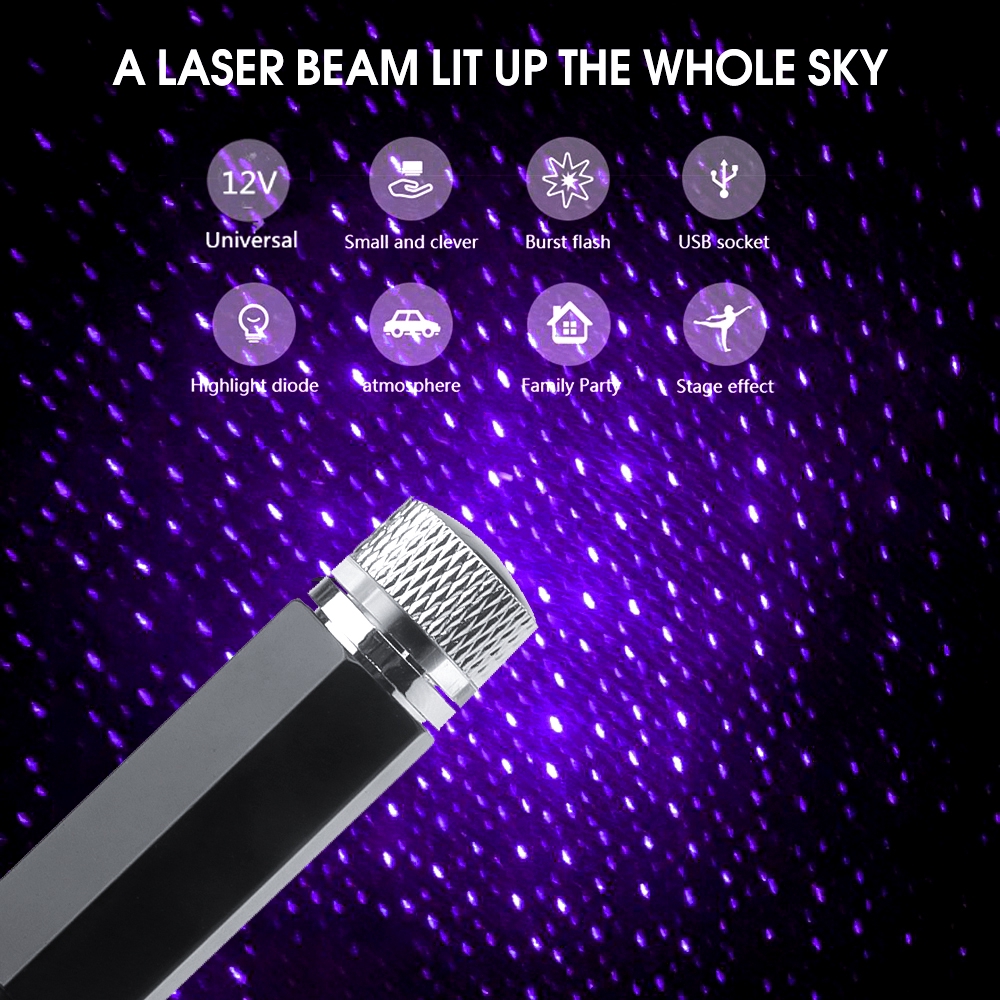 laser sky mood light for car