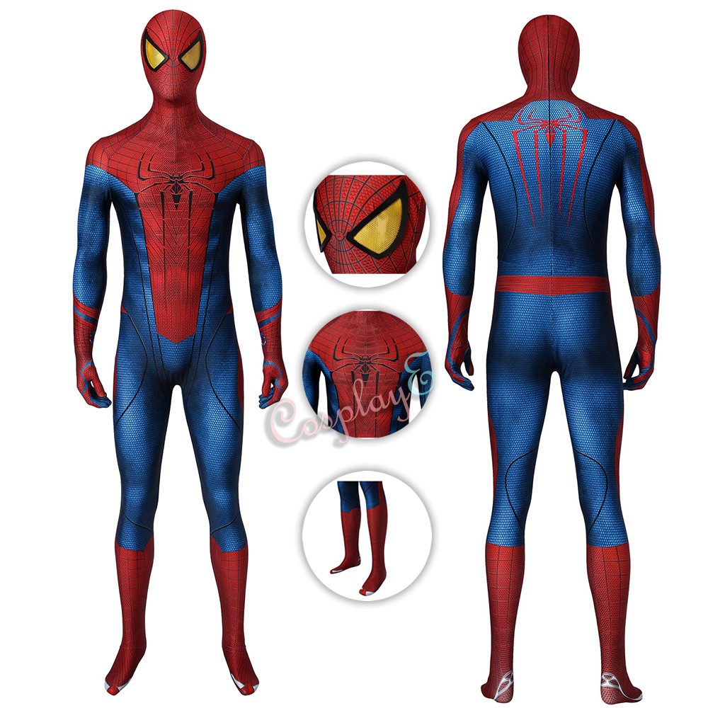 Spider-Man Costume The Amazing Spider-Man Cosplay Peter Parker Full Set ...