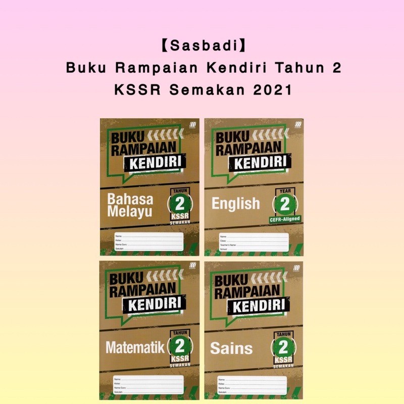 Buy Sasbadi Buku Latihan Buku Rampaian Kendiri Tahun 2 KSSR Semakan 