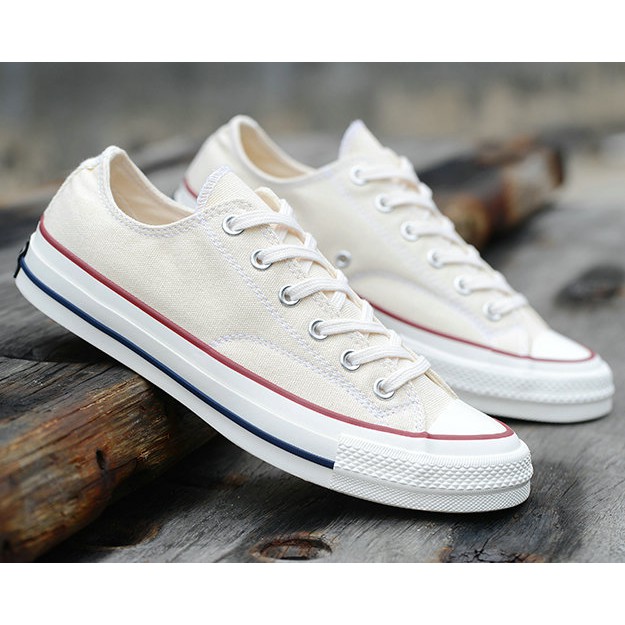Original converse addict Creamy white Classic Canvas Shoes Breathable Flat  women Slip Ons | Shopee Malaysia