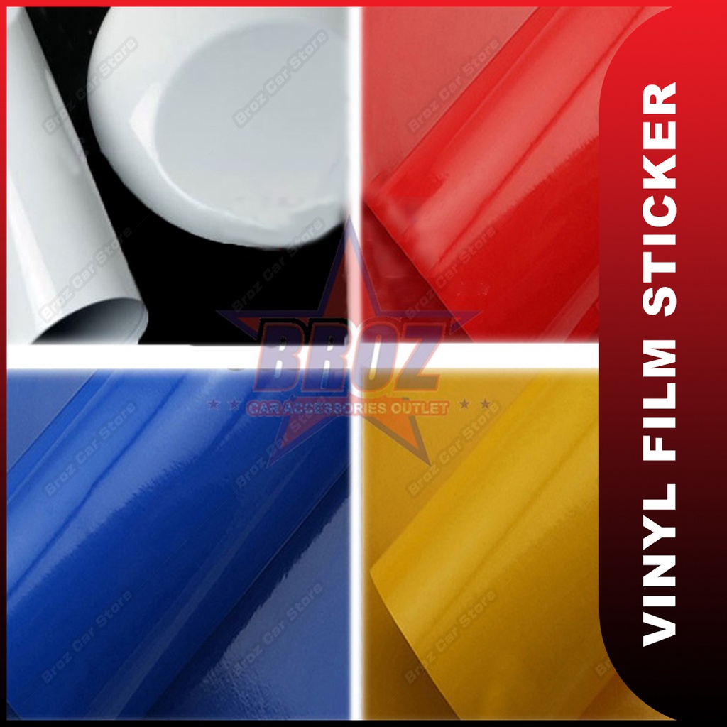 Buy Shinning White Red Blue Yellow Vinyl Film Car Kereta Motor Sticker Wrap Seetracker Malaysia