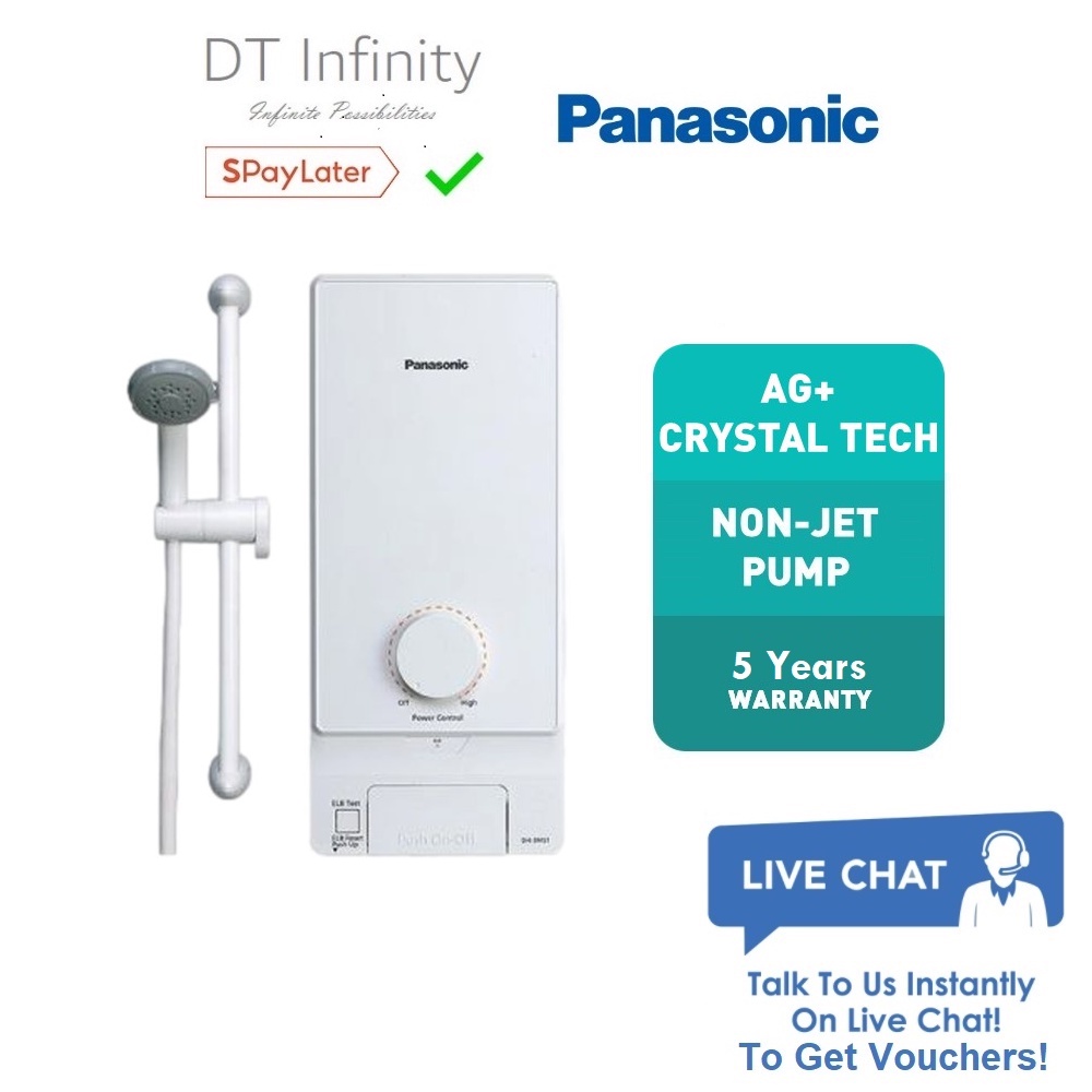 Panasonic Water Heater Shower Non Pump Shower Heater Pemanas Air Mandi