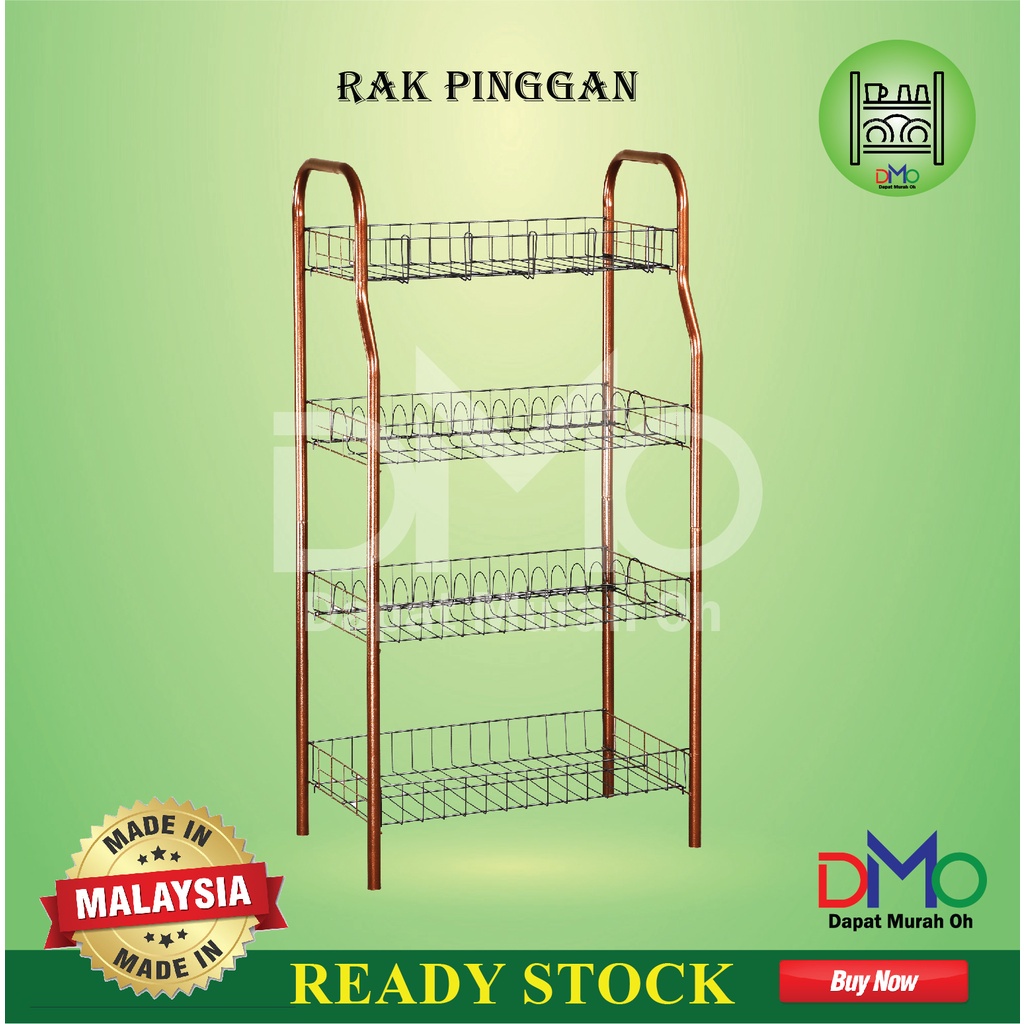 KITCHEN RACK DMORP302RAK PINGGAN/RAK DAPUR/DISH RACK/MULTIPURPOSE RACK/RAK SERBAGUNA/LAYER