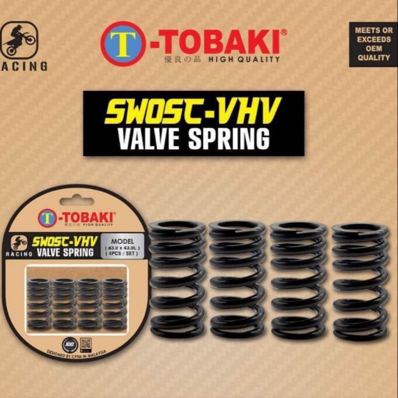 RACING VALVE SPRING TOBAKI (EX5/WAVE125/LC135/y15zr/LC135(ULTRA RACING