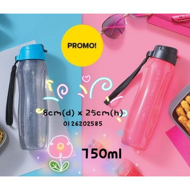 Tupperware Xtreme Bottle 750ml with straw | Shopee Malaysia