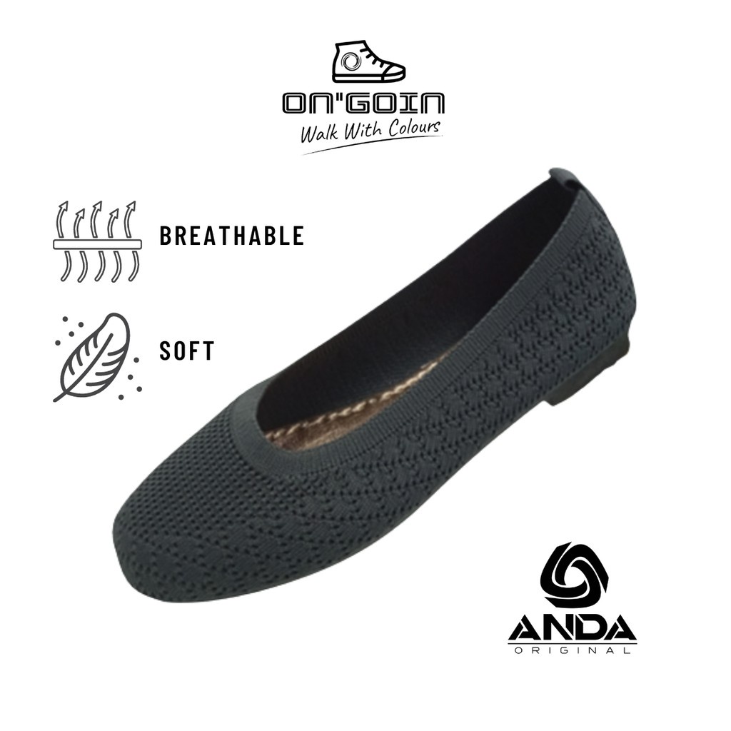 Anda Women Flats Shoes Size Eu 36-41 By OnGoin Malaysia Official Store