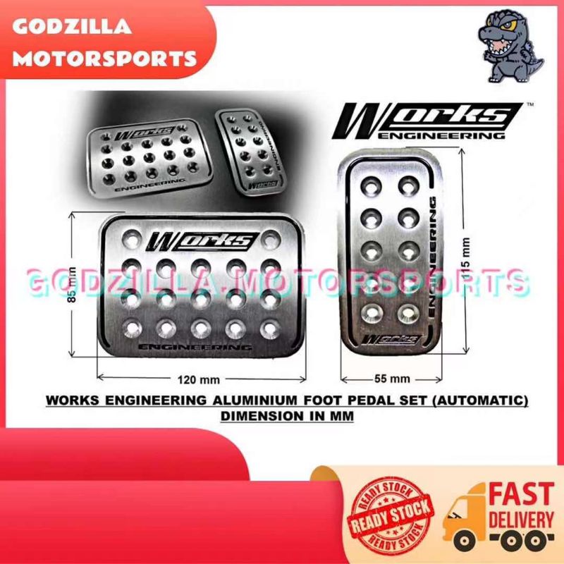 Works Engineering 100 Genuine Universal Aluminium NonSlip Coated Foot