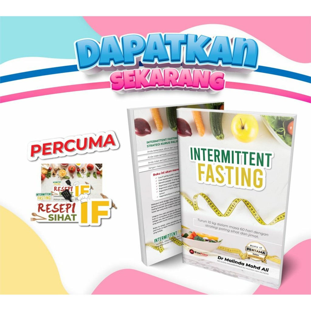 BUKU DIET INTERMITTENT FASTING DIET BOOK BUKU RESEPI DIET 