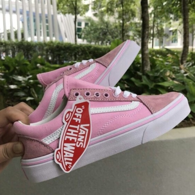 old school pink vans