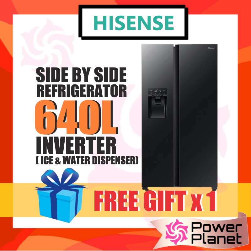 Free T Hisense 640l Side By Side Inverter Rs700n4awbui Refrigerator Ice And Water Dispenser 0197