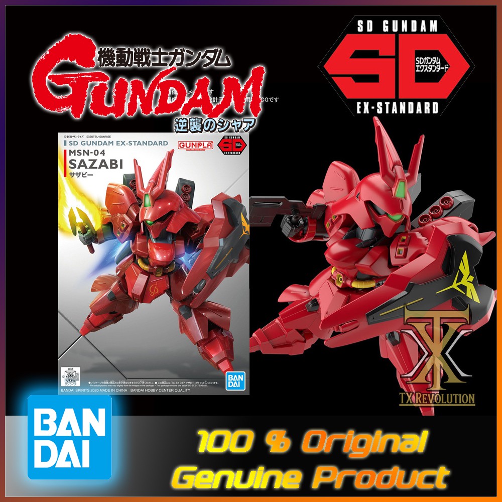 Sd Gundam Ex Standard Sazabi Sdex Shopee Malaysia
