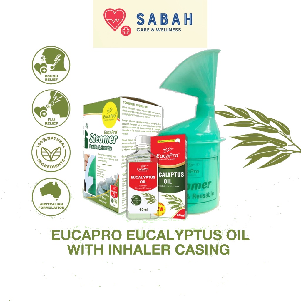 EUCAPRO Eucalyptus Oil with Inhaler Casing Combo | Shopee Malaysia