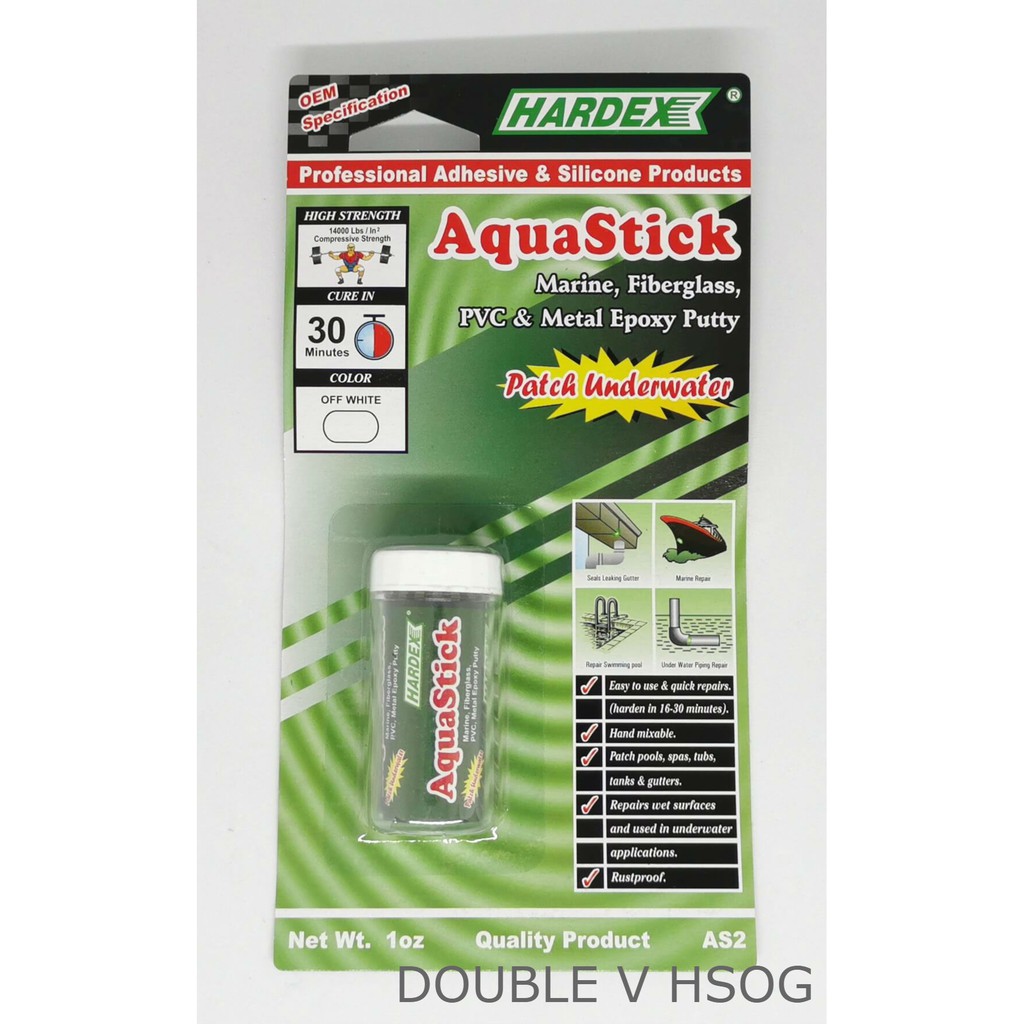 HARDEX AQUASTICK PATCH UNDERWATER EPOXY PUTTY 1OZ (28.4G) Shopee Malaysia