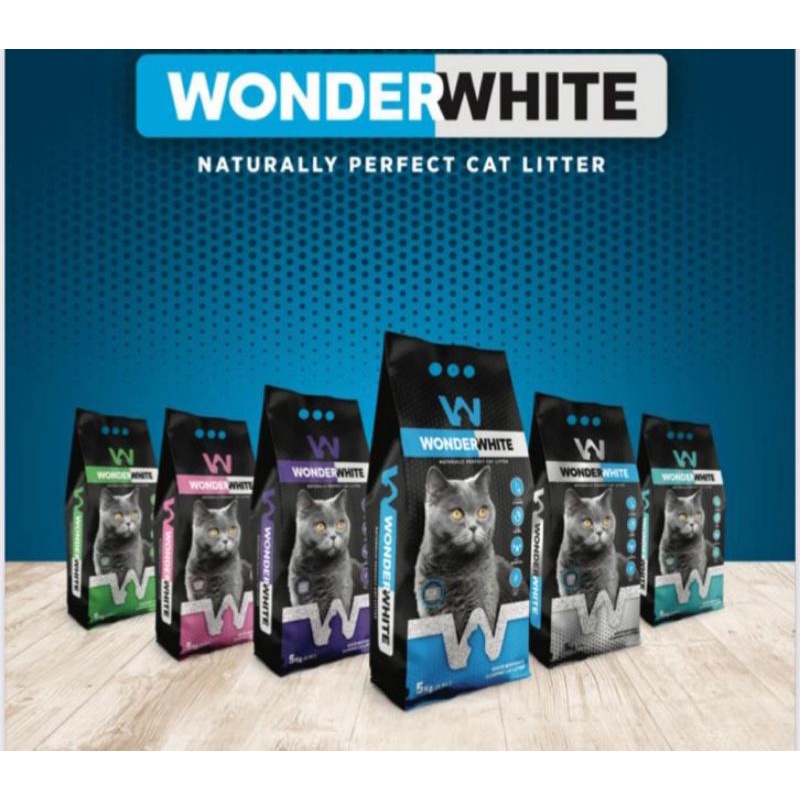 Wonder White Cat Litter 8.5L / 5Kg Pasir Kucing Murah Berkualiti MADE
