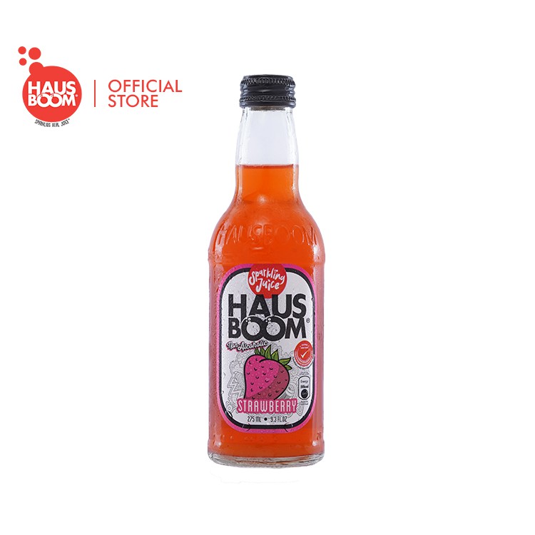 Hausboom Sparkling Real Juice - Strawberry | Shopee Malaysia