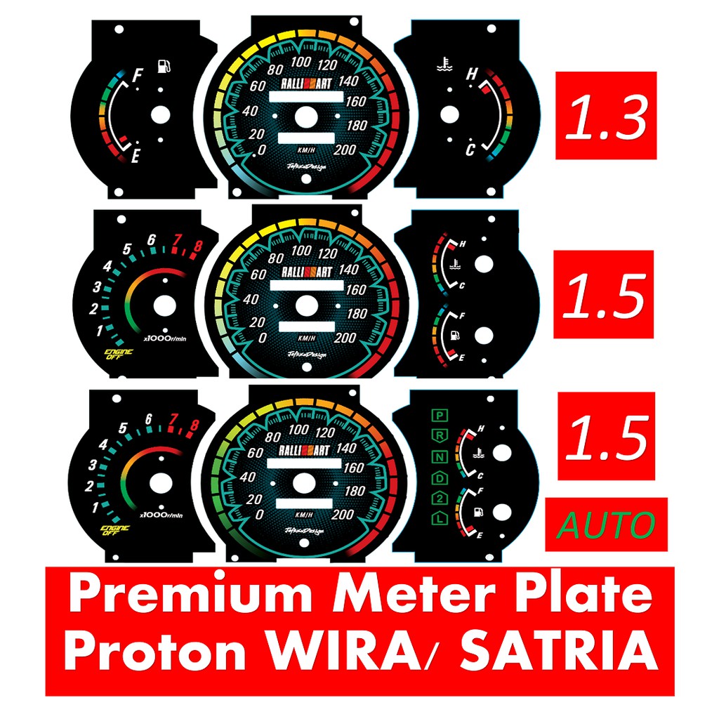 Proton Wira Satria Papan Meter Custom Speedometer Custom Wira Satria Shopee Malaysia