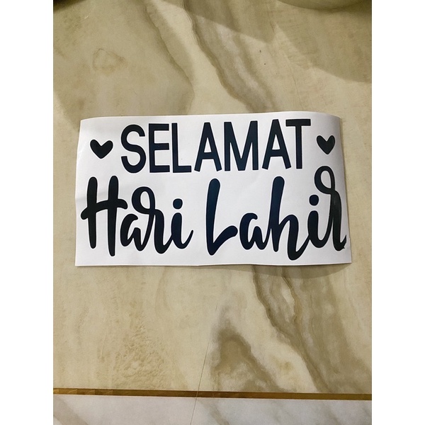 Sticker Belon 18inci Selamat Hari Lahir