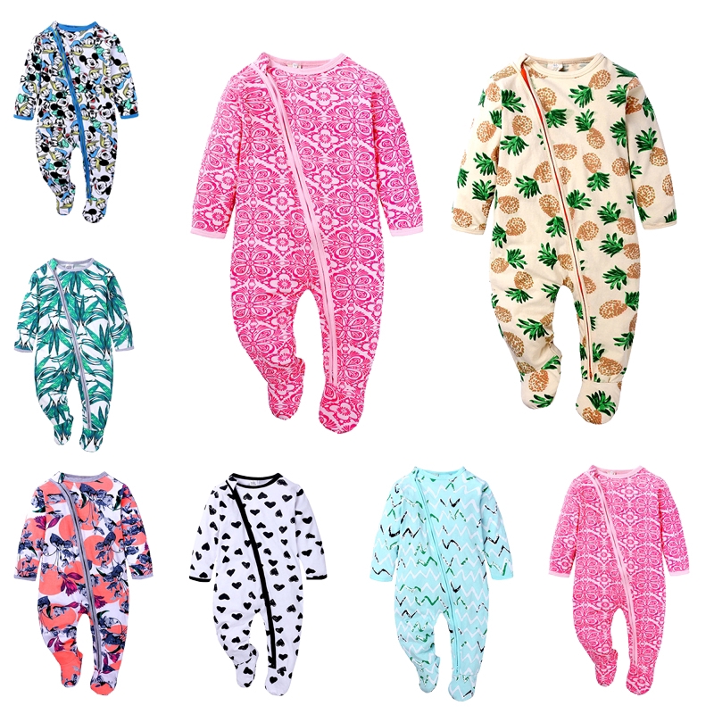 baby girl zipper pajamas