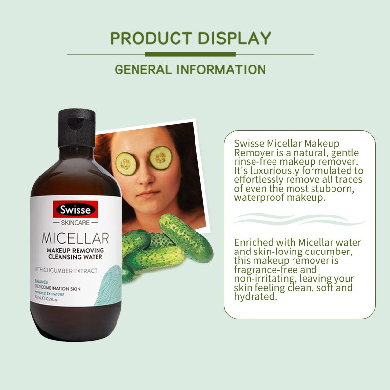 swisse micellar makeup remover 300ml