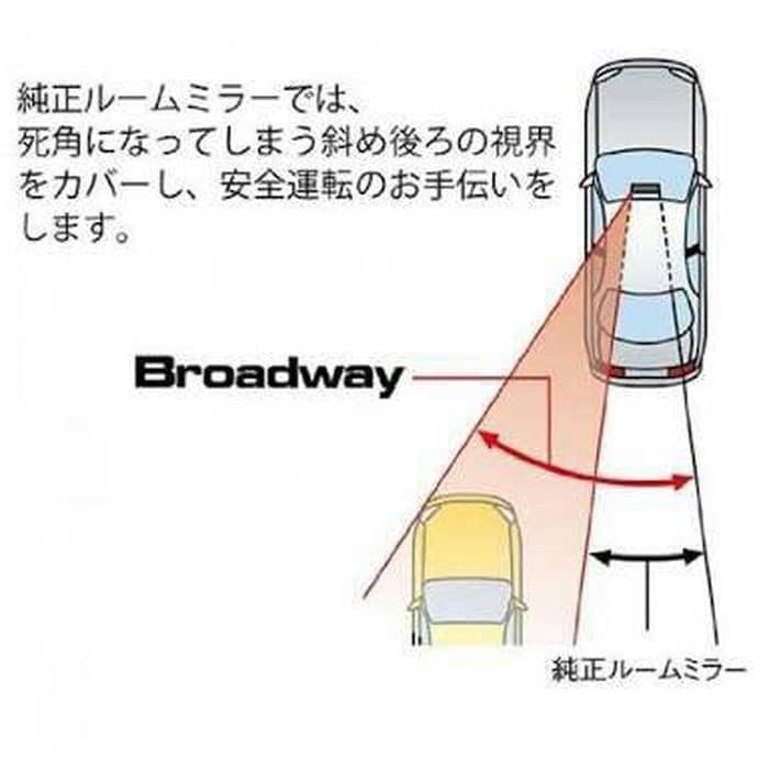 Carsew Mirror 300Mm Flat Broadway Extension Mirror Car Rearview