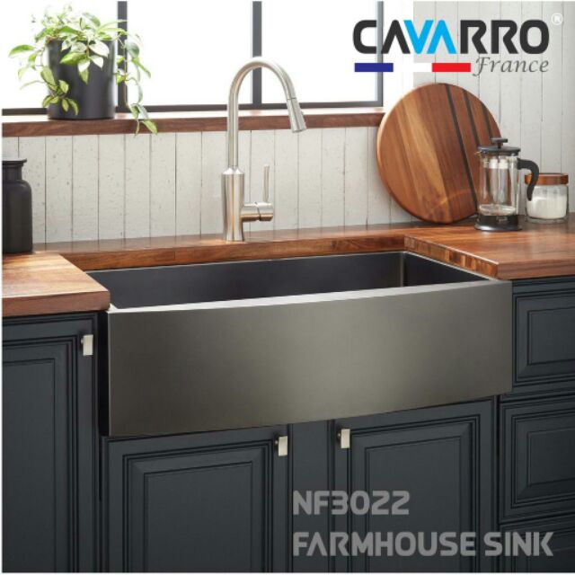 Cavarro Farmhouse Kitchen Sink Ee, Best 33 Inch Stainless Steel Farmhouse Sink Malaysia