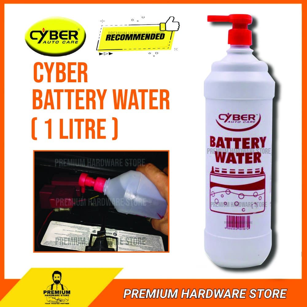 Cyber Battery Water 1 Liter Car Battery Water Acid Battery Air Bateri Kereta Motor Van Lori Lorry 电箱水 电池水