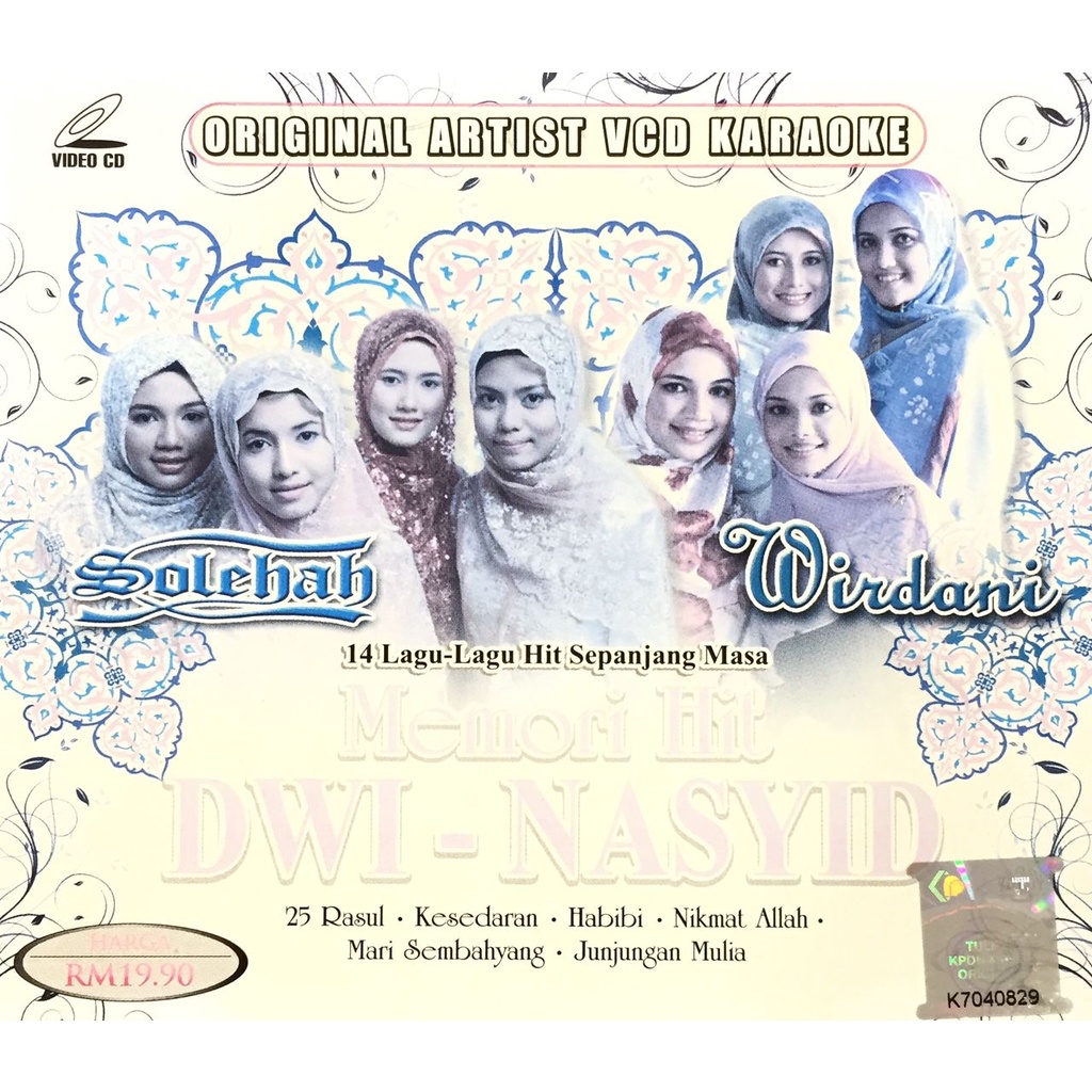 SOLEHAH & WIRDANIMemori Hit DwiNasyid (MTV KARAOKE VCD) Shopee Malaysia