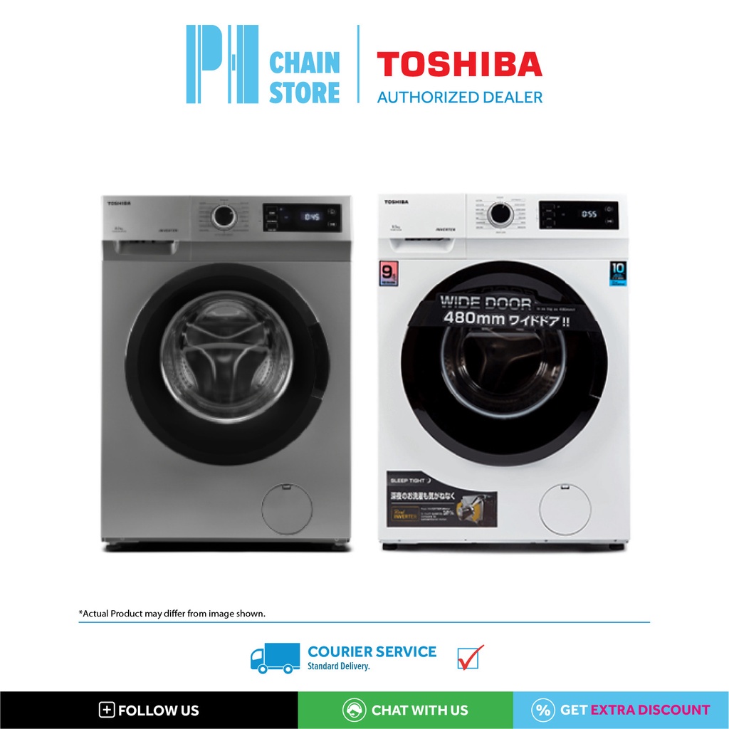 (COURIER SERVICE) TOSHIBA TWBK105S2M(SK) TWBK105S2M(WK) 9.5KG FRONT