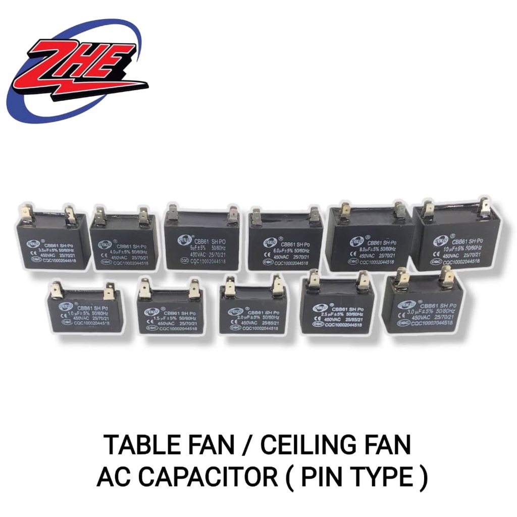 TABLE FAN CEILING FAN AC CAPACITOR / FAN CAPACITOR / KAPASITOR KIPAS