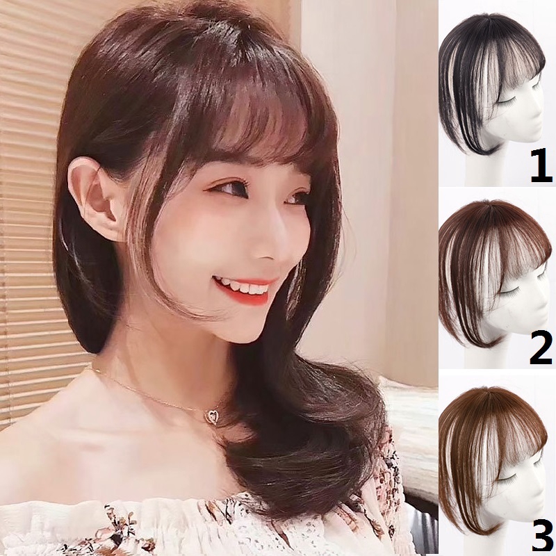 Korean Cute Women Bangs Wig Sweet Girts Party Weeding Bangs Hair