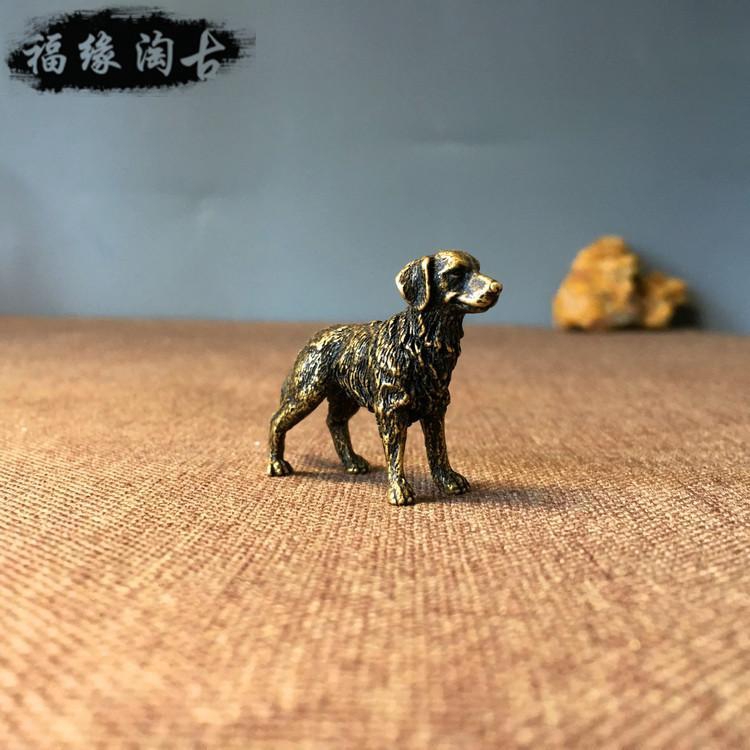 New Product Small Copper Dog Brass Golden Retriever Tea Pet Tea Playing Prosperous Wealth Desktop Ornaments Retro Sol Shopee Malaysia