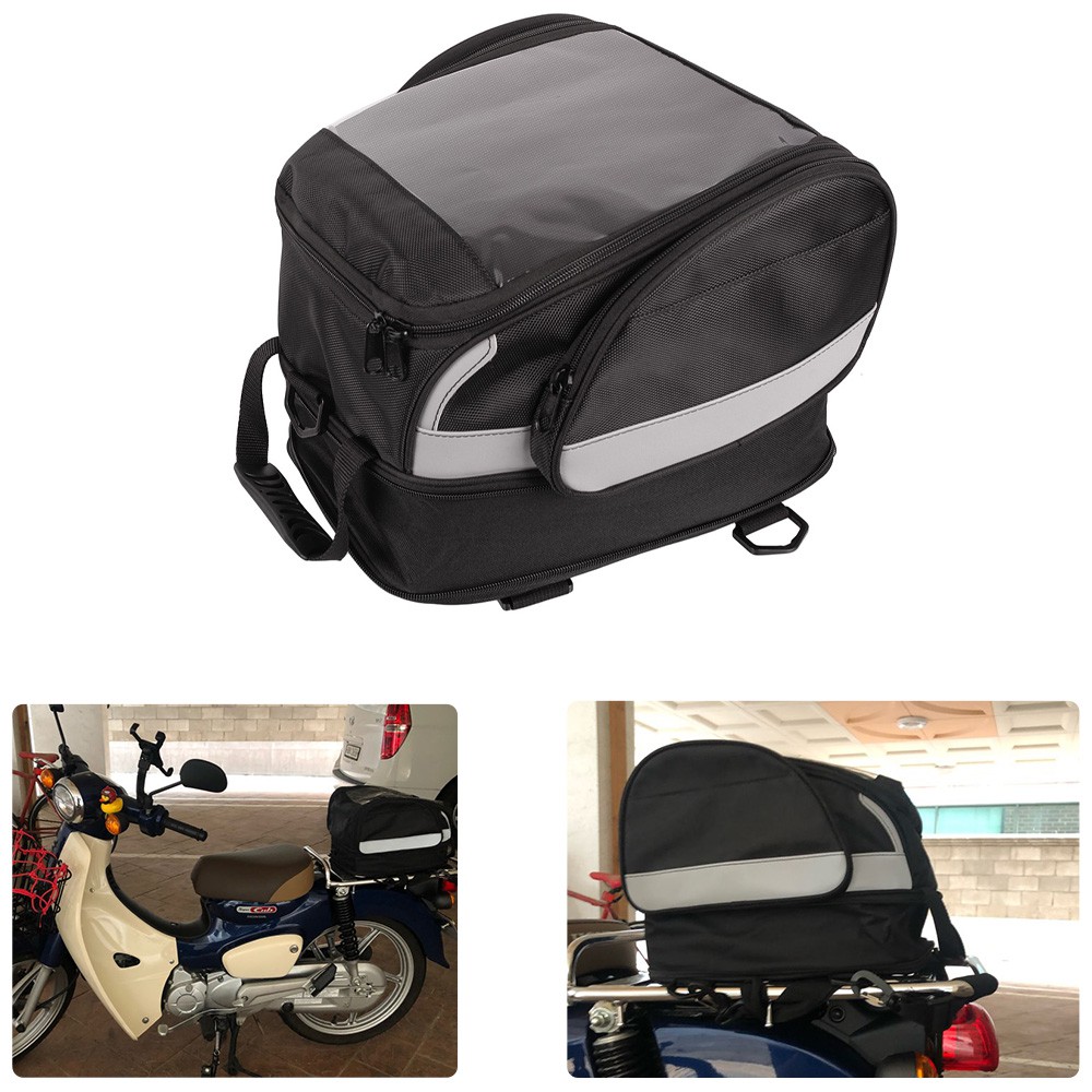 motorcycle rear rack bag