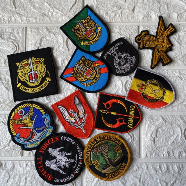 Customize Your Own Design Patch With Velcro 10 Pieces Moq Shopee Malaysia