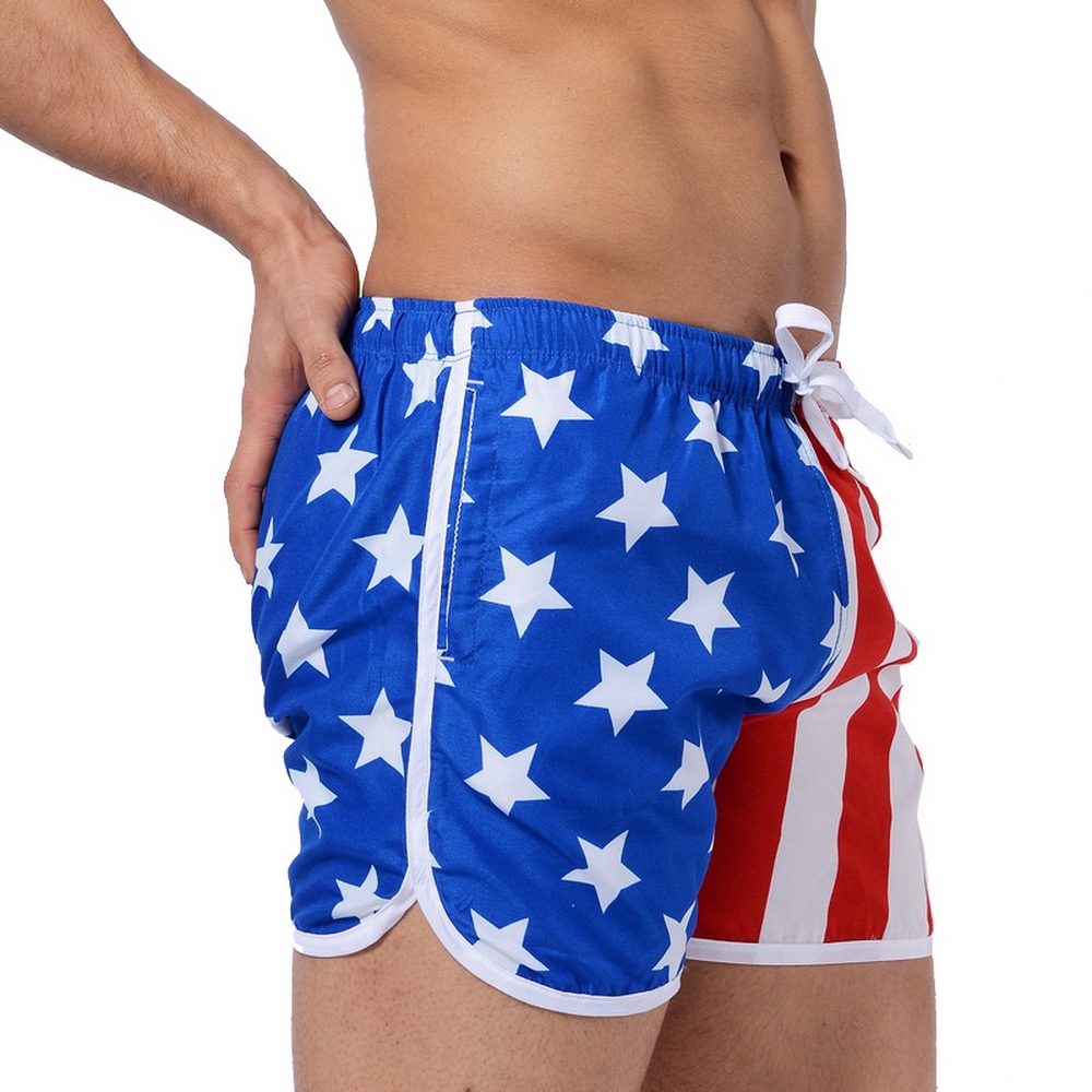 Austinbem Men S Us Flag Shorts Beach Shorts Sports Fitness Casual Shorts Shopee Malaysia