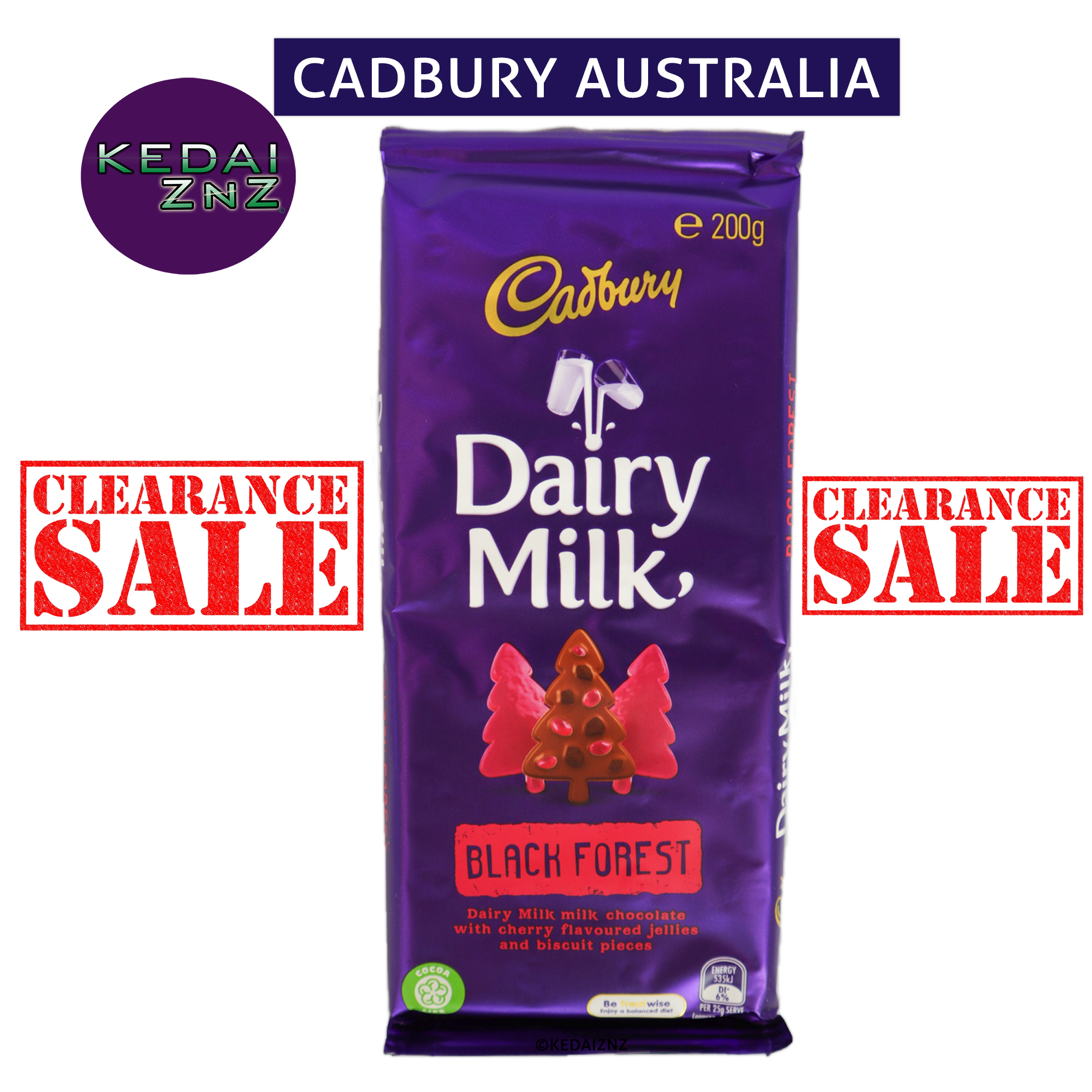 Chocolate Cadbury Dairy Milk BLACK FOREST Chocolate Bar ...