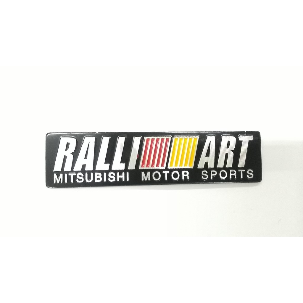 RALLIART Logo Metal Car Sticker Aluminum Emblem Decal | Shopee Malaysia