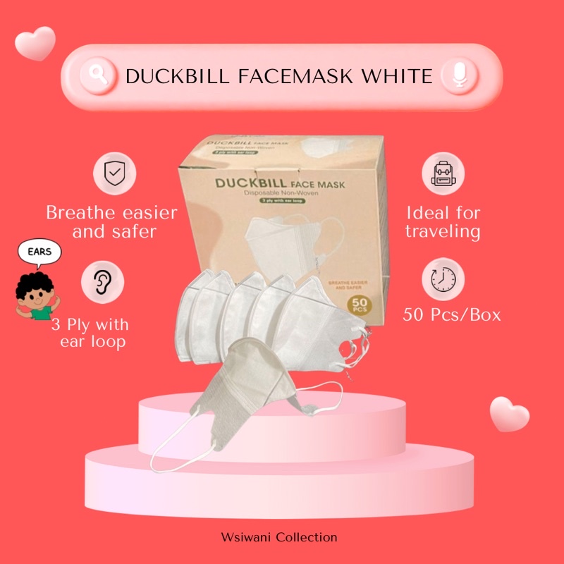 [ FAST SHIPPING ] MASK DUCKBILL EARLOOP READY STOCK 50PCS/BOX / MASK VIRAL AND TRENDING
