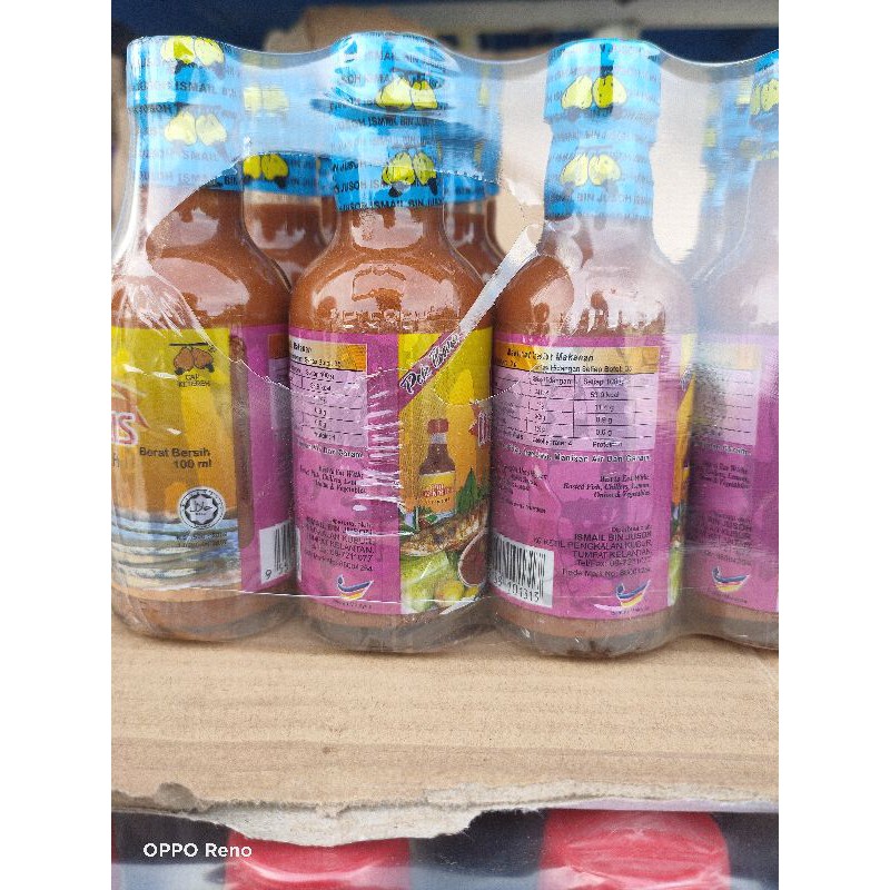 HOT ITEMBUDU CAP KETEREH/PATI IKAN BILIS/SOS BILIS ISTIMEWA NO.1 DI KELANTAN(12BOTTLE)