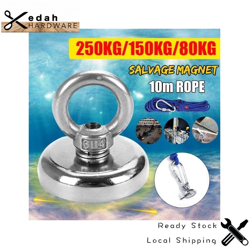 NF42mm Recovery Magnet Hook Strong Sea Fishing Diving Treasure Hunting Eyebolt 